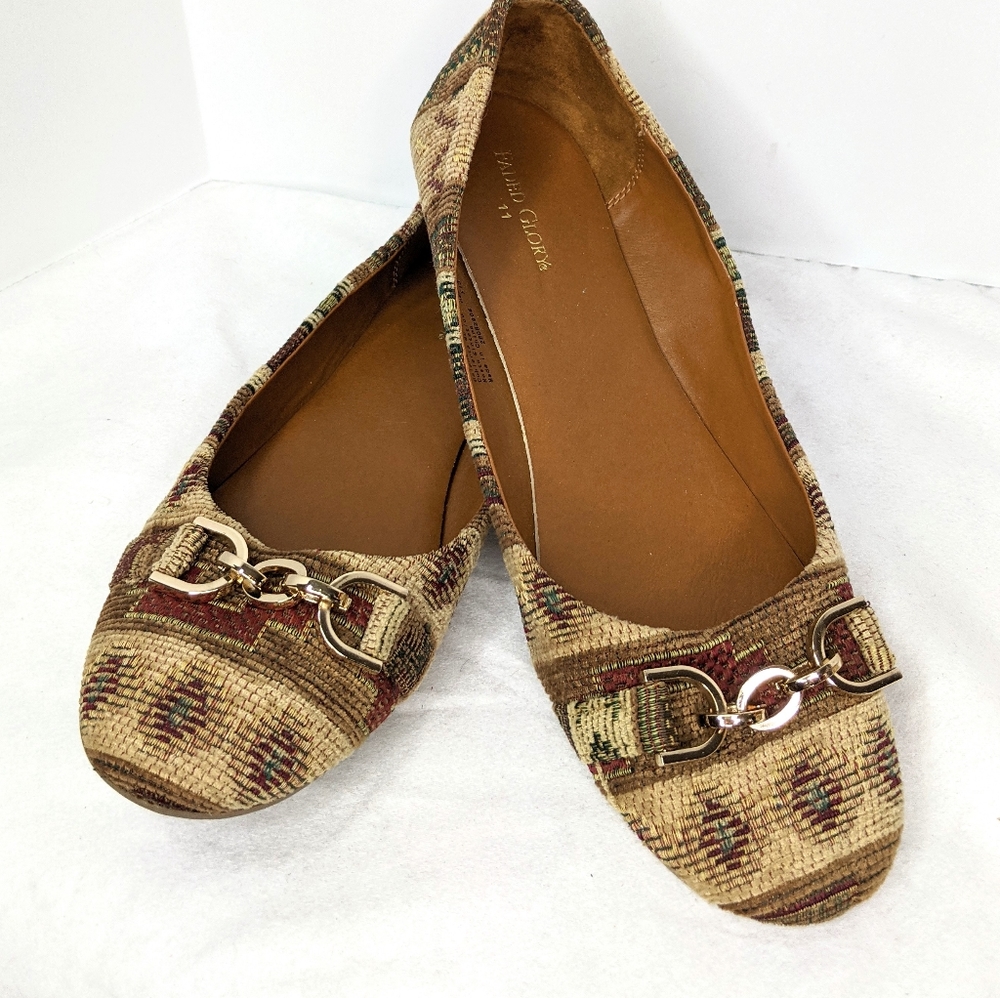 Faded Glory Slip On Shoes Size 11 Carpetbag Design